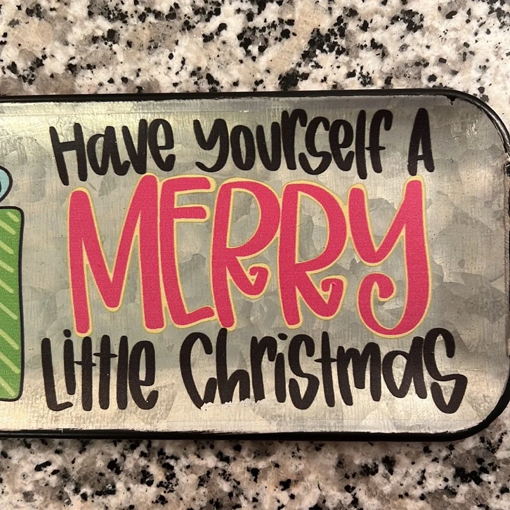 Mini Tin Christmas Tray